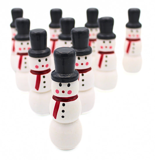 Snowman skittles from Snowman Bowling Set