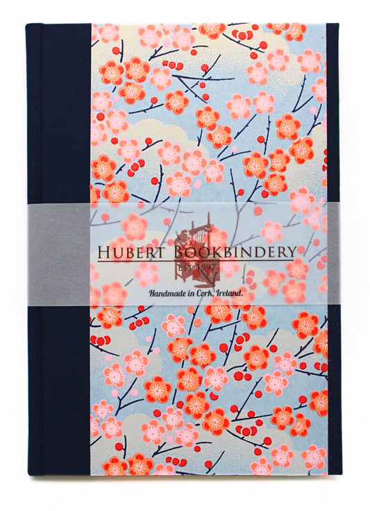 Hubert Bookbindery A5 Lined Notebook in Blossom Love Design