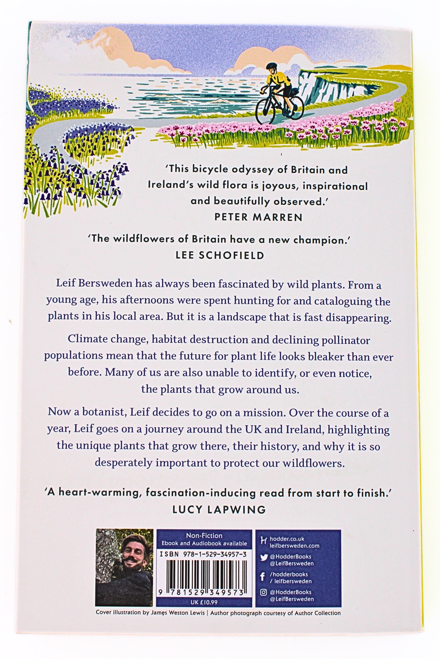 Back Cover of Where the Wild Flowers Grow by Leif Bersweden