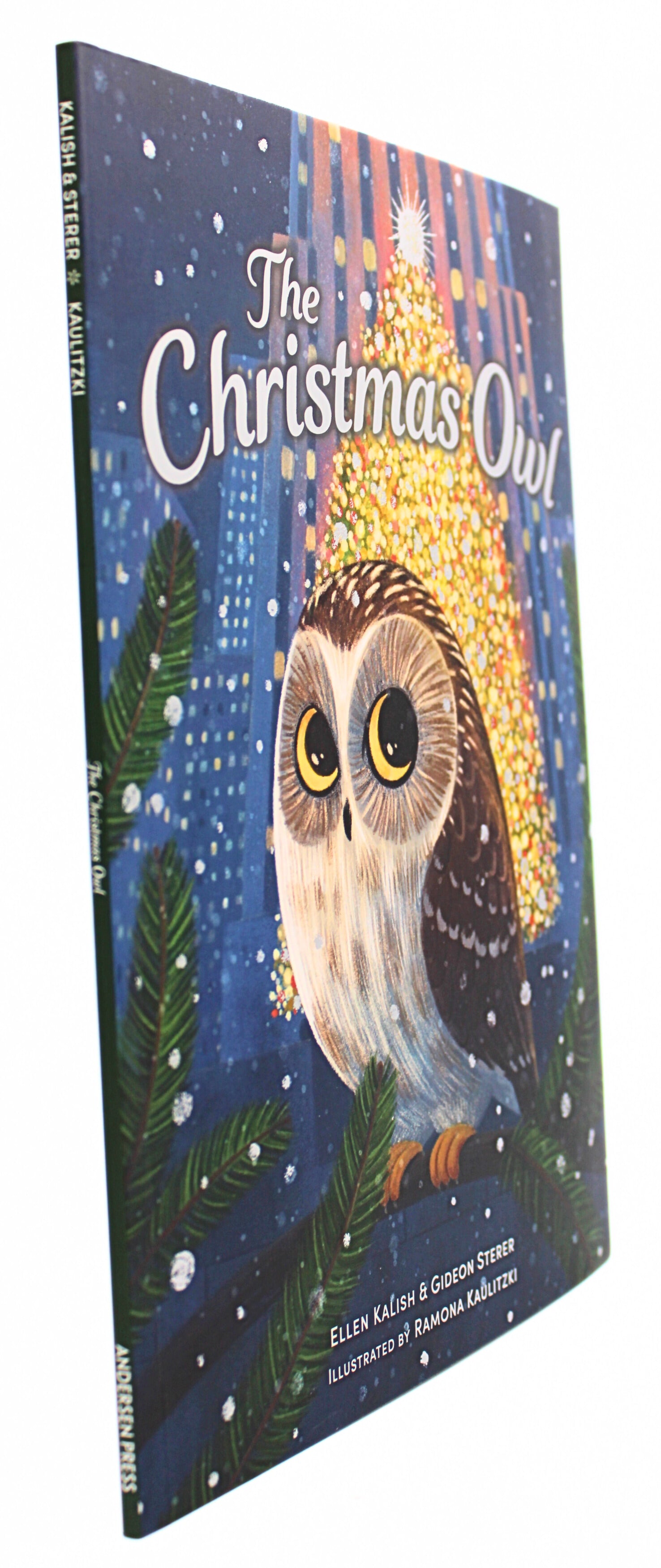 Side View of the Christmas Owl Book by Ellen Kalish and Gideon Sterer