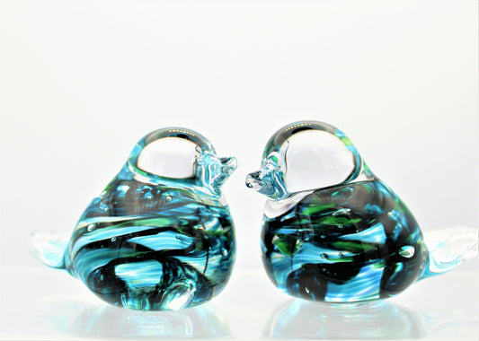 The Irish Handmade Glass Company - Seagrass Love Birds
