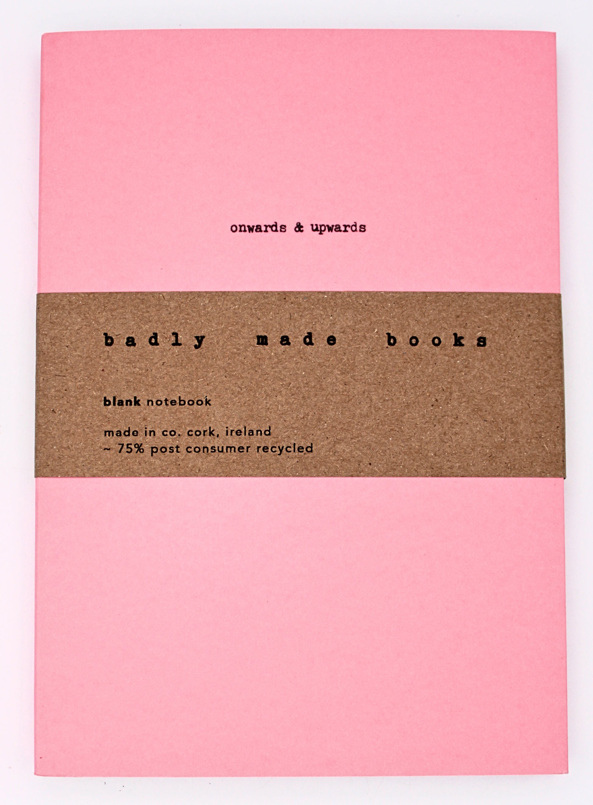 Badly Made Books A5 Blank Notebook in Pink