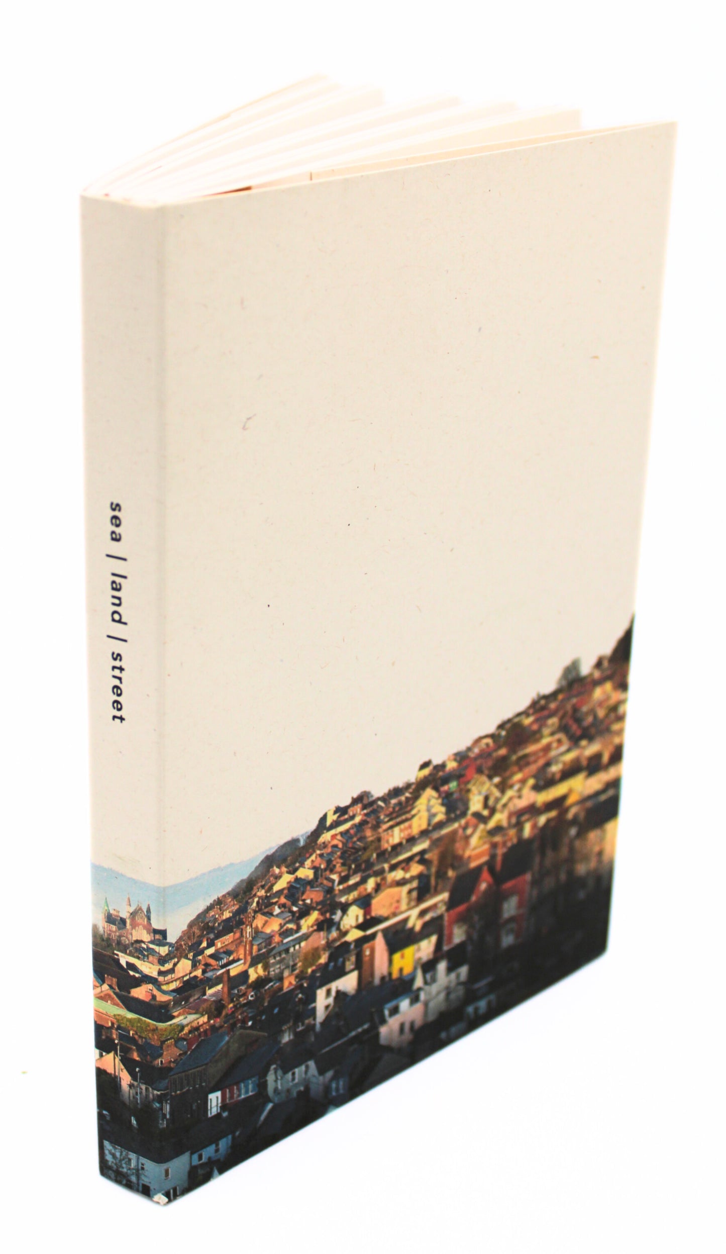 Badly Made Books - A5 Blank Notebook Cork City Sunrise Side View