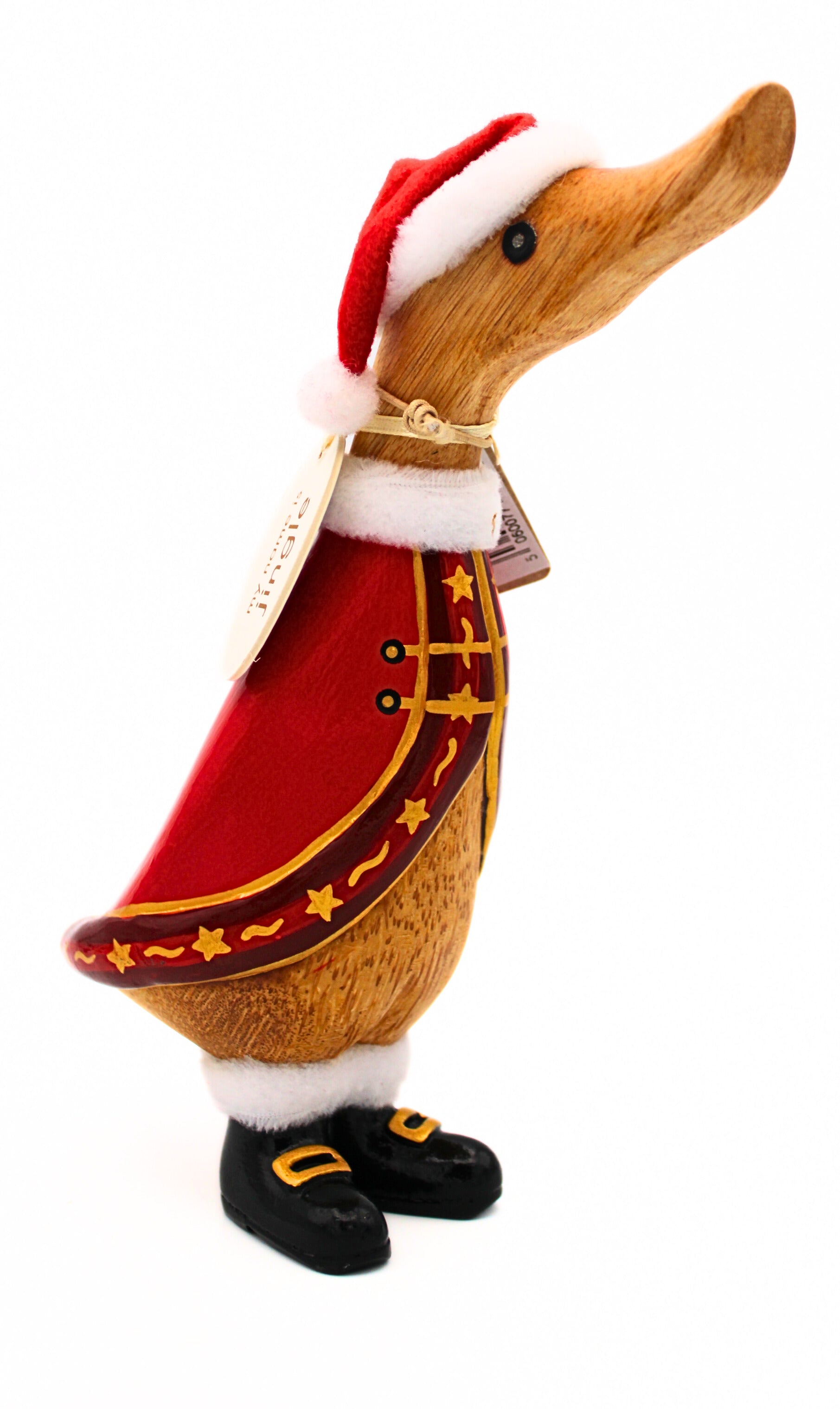 Side View of DCUK Christmas Duckling in Santa Design