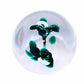 Seascape Mini Glass Paperweight by Jerpoint Glass Top View