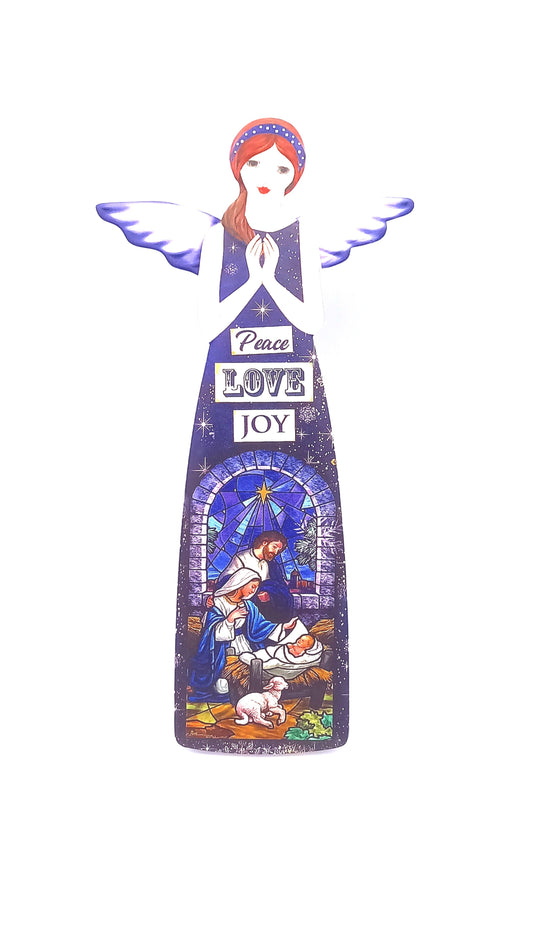 Peace, Love and Joy Porcelain Message Angel