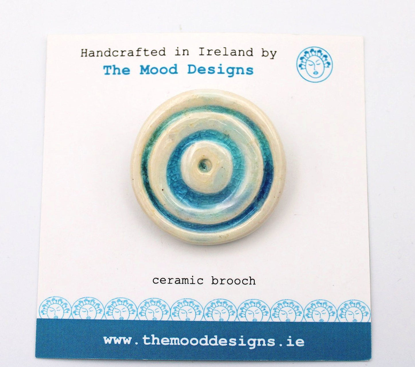 The Mood Designs Ceramic Brooch Circles Design