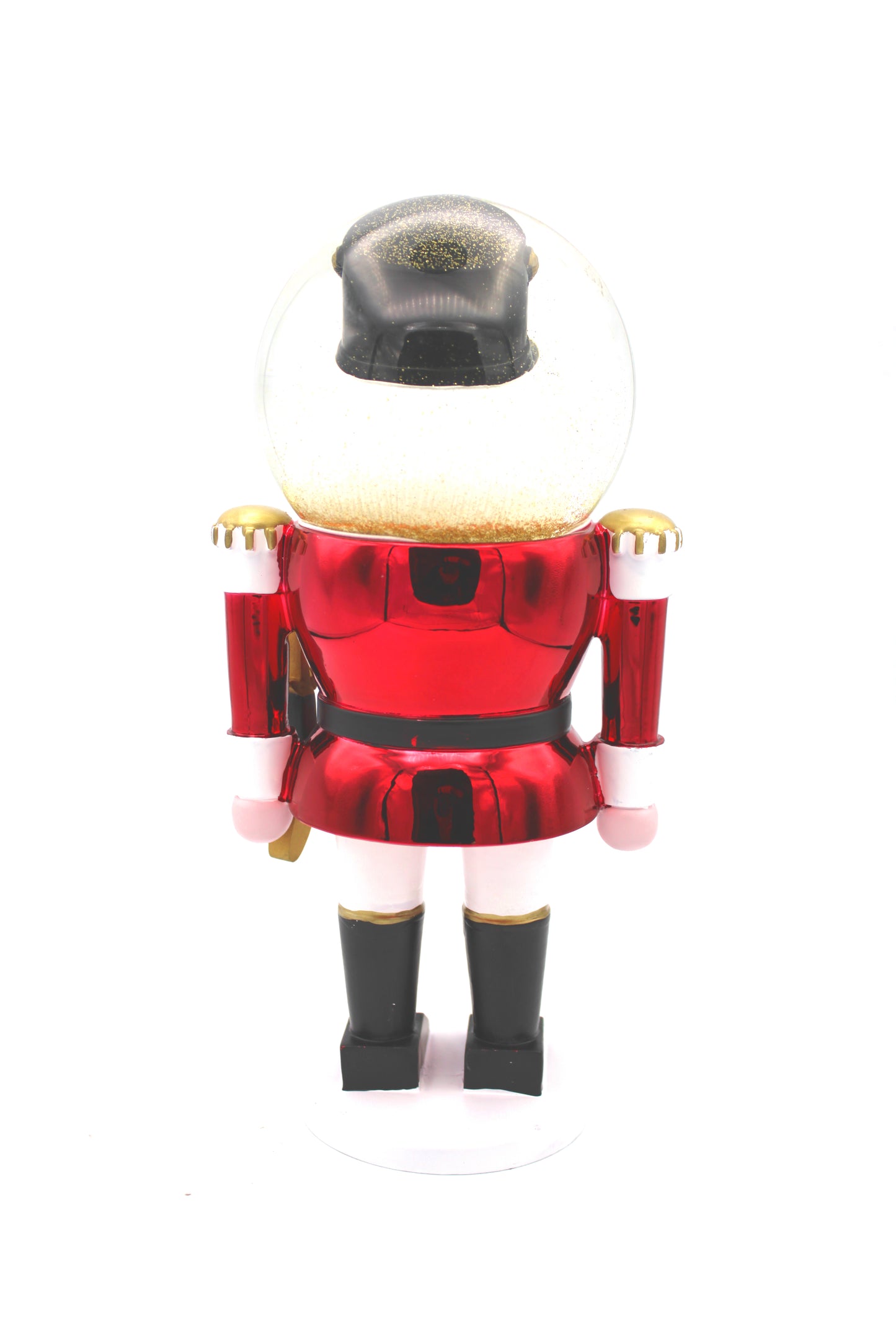 Back View of The Red Nutcracker Snowglobe