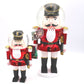 Small and Large Red Snowglobe Nutcracker