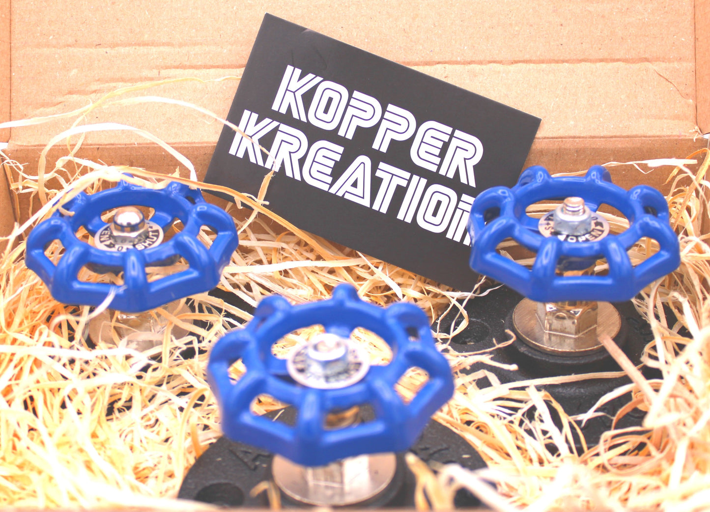 Kopper Kreations Industrial Coat Hooks Set of Three in Presentation Box