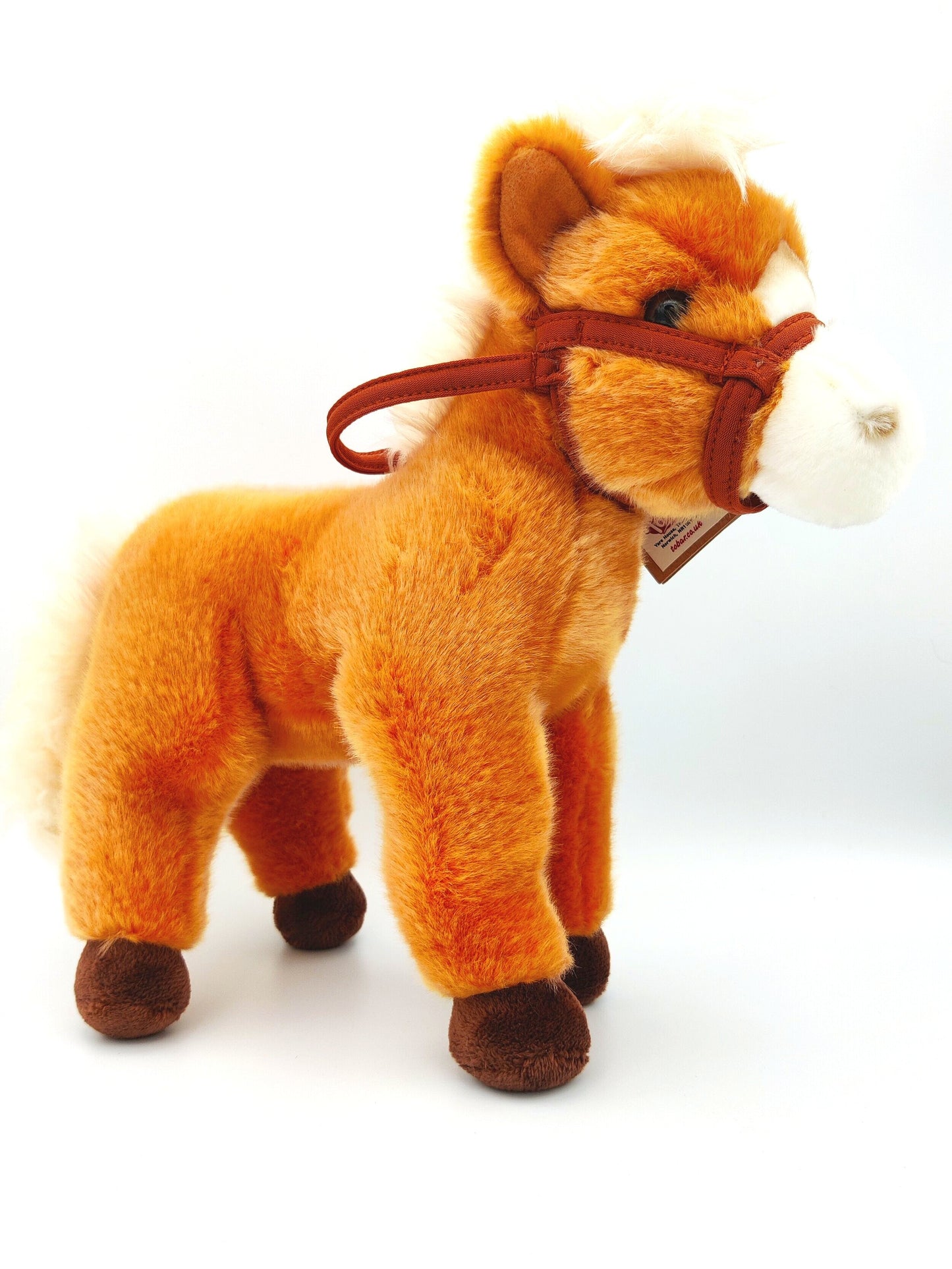 Animigos Horse with Bridle Soft Toy Side View