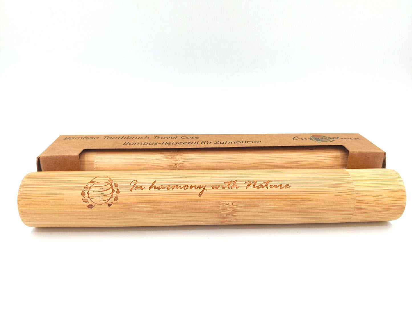 Bamboo Toothbrush Travel Case with box