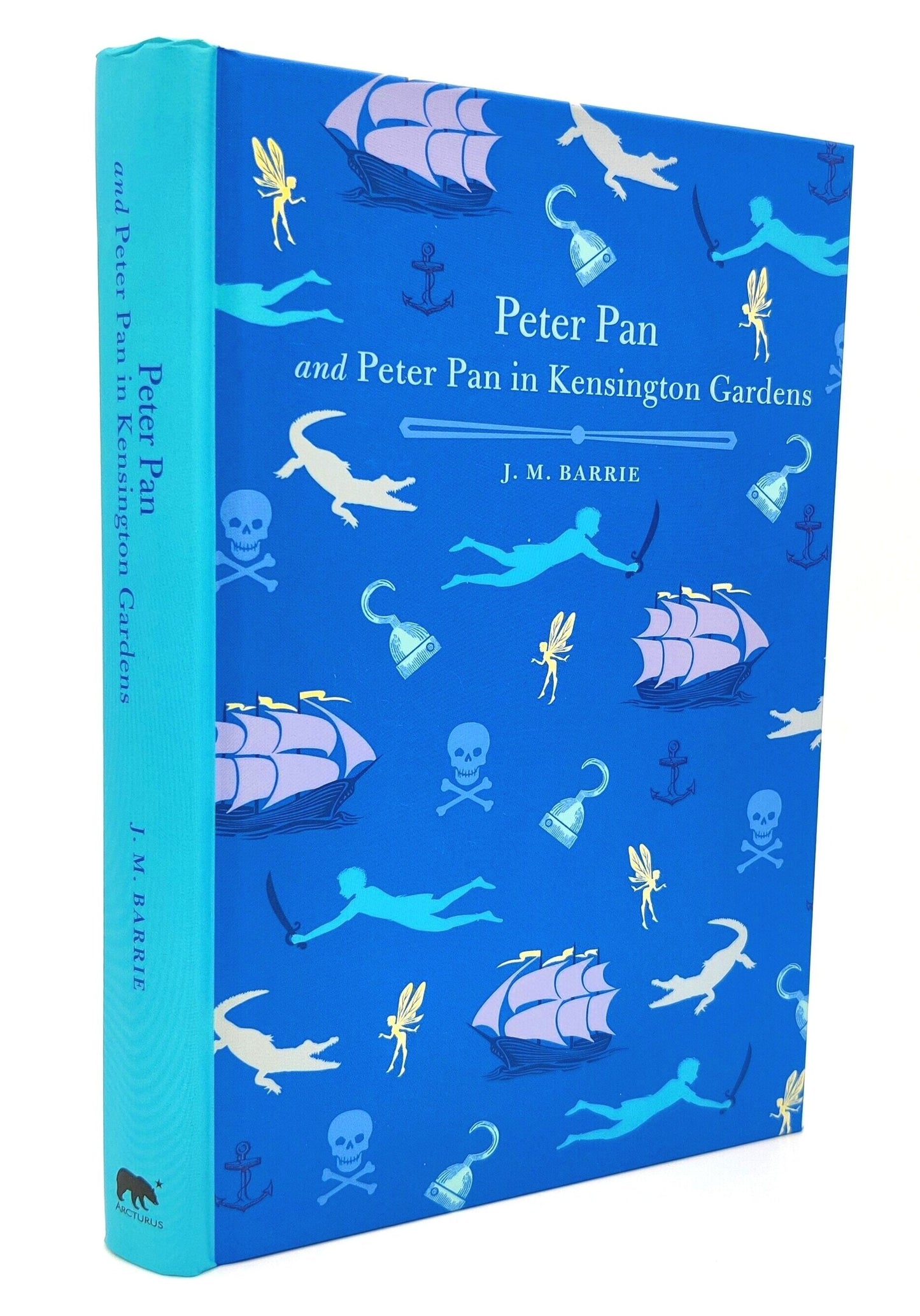 Peter Pan and Peter Pan in Kensington Gardens Hardback Book Side View