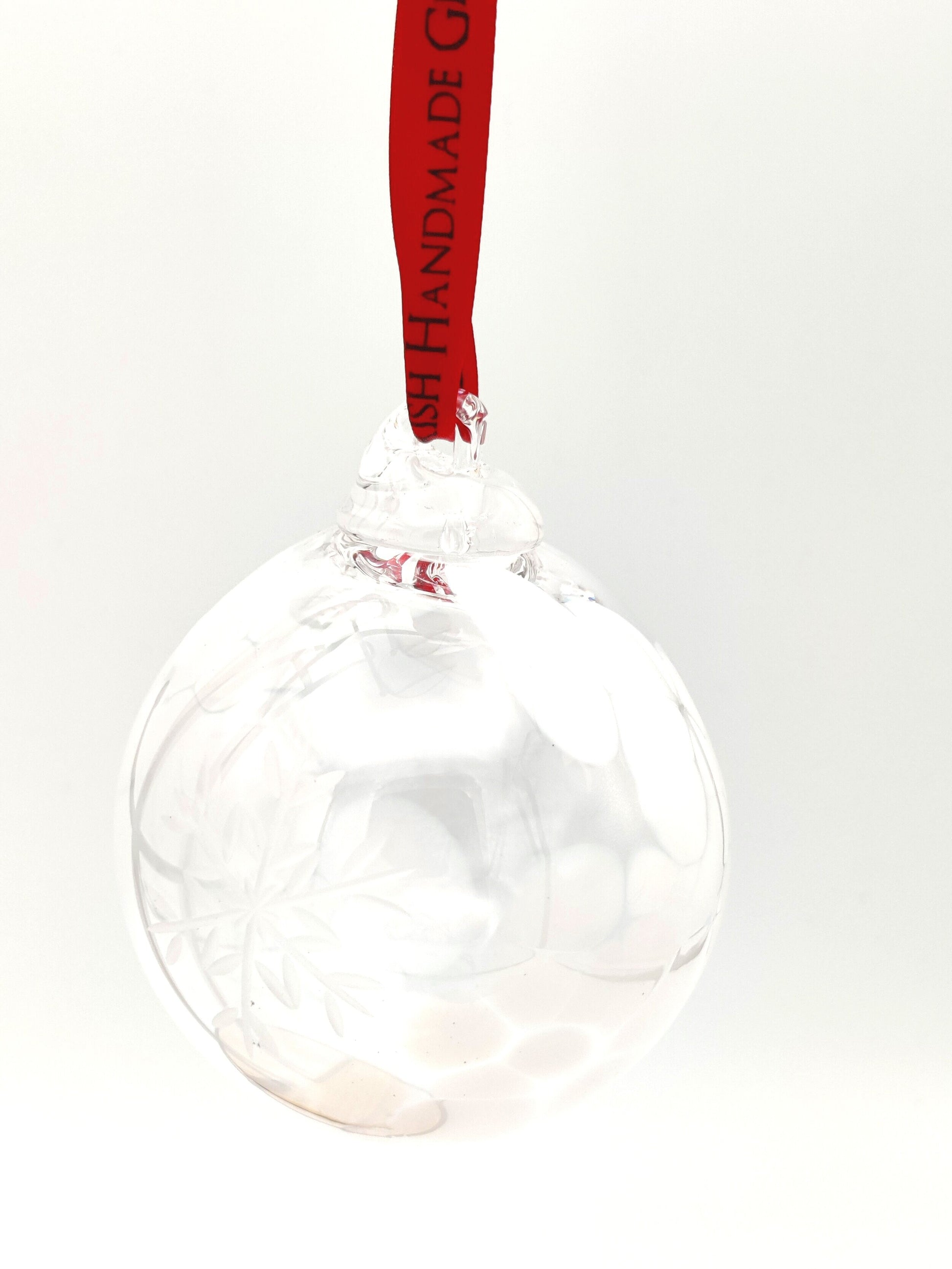 Clear Snowflake Bauble by The Irish Handmade Glass Company