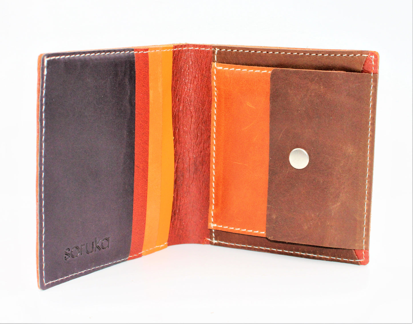 Interior of Hunter Plain Leather Wallet