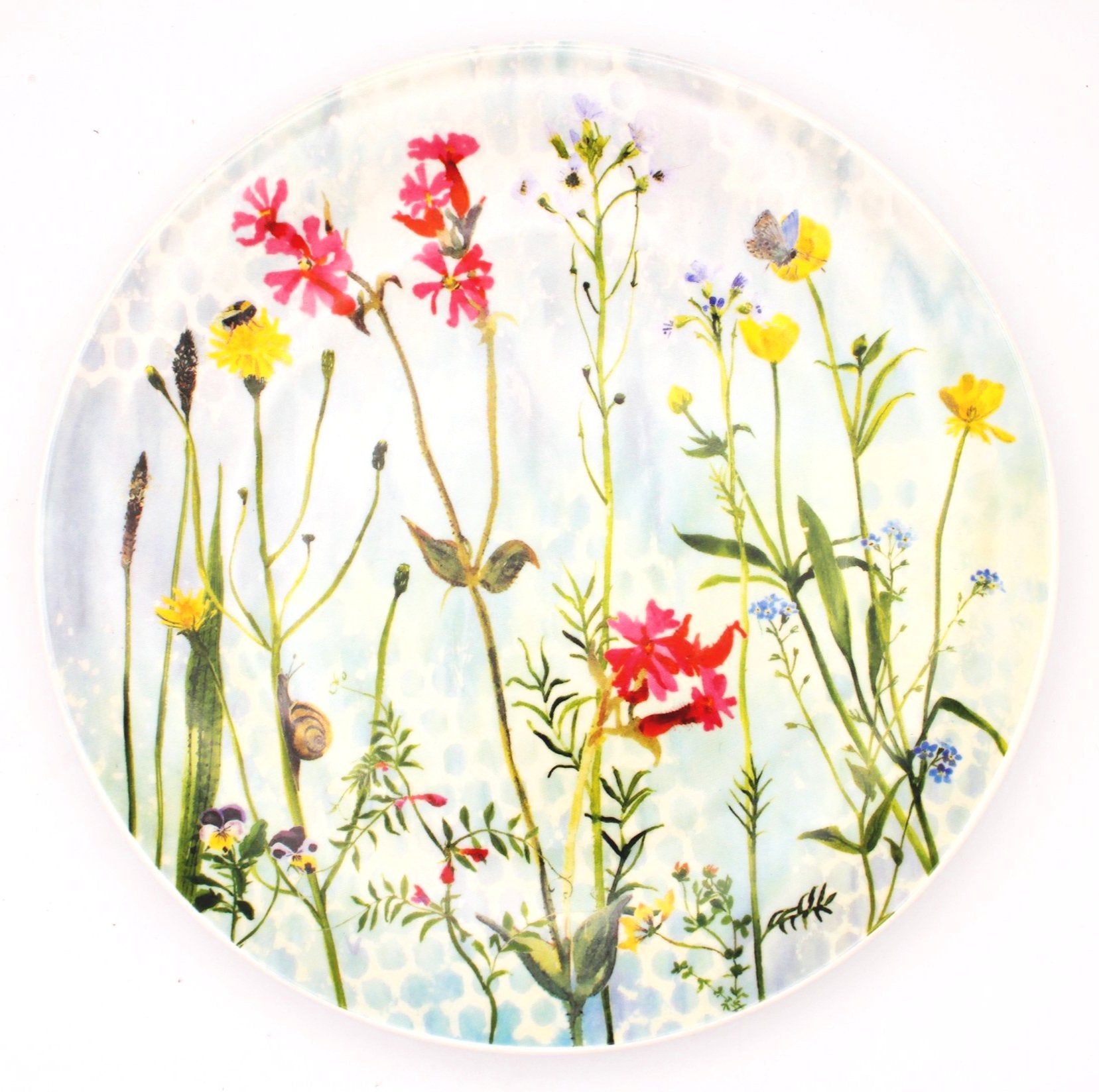 Annabel Langrish Set of Four Side Plates: Wildflowers Plate