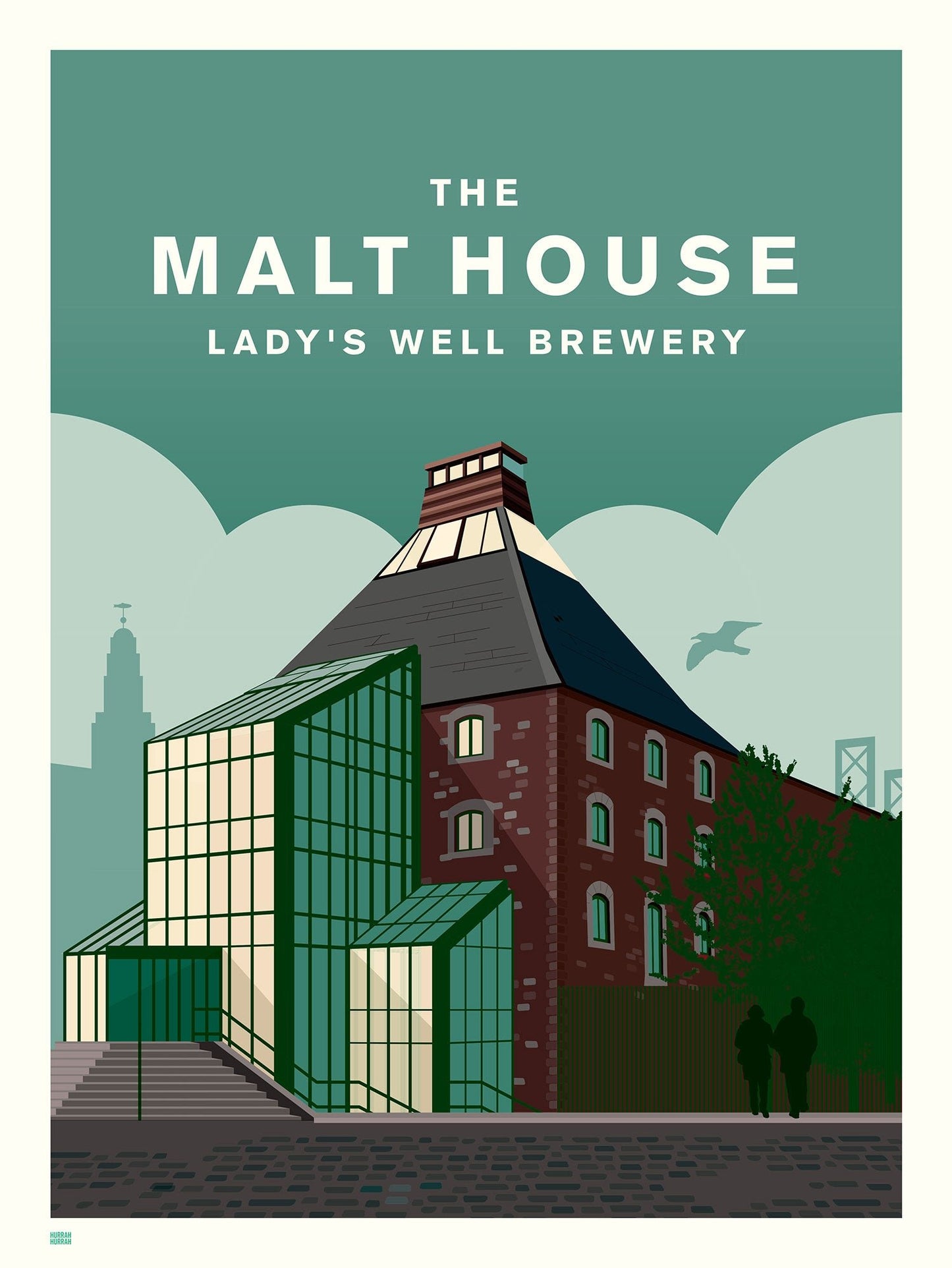 Hurrah Hurrah Tourism Print - The Maltings Lady's Well Brewery
