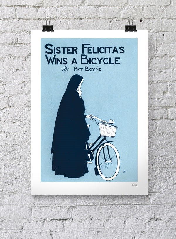 Sister Felicitas Wins a Bicycle Poster from Vintage Values Exhibition
