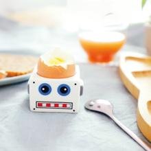Robot Egg Cup with Egg