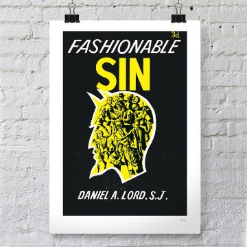 Fashion Sin Poster from Vintage Values Exhibition